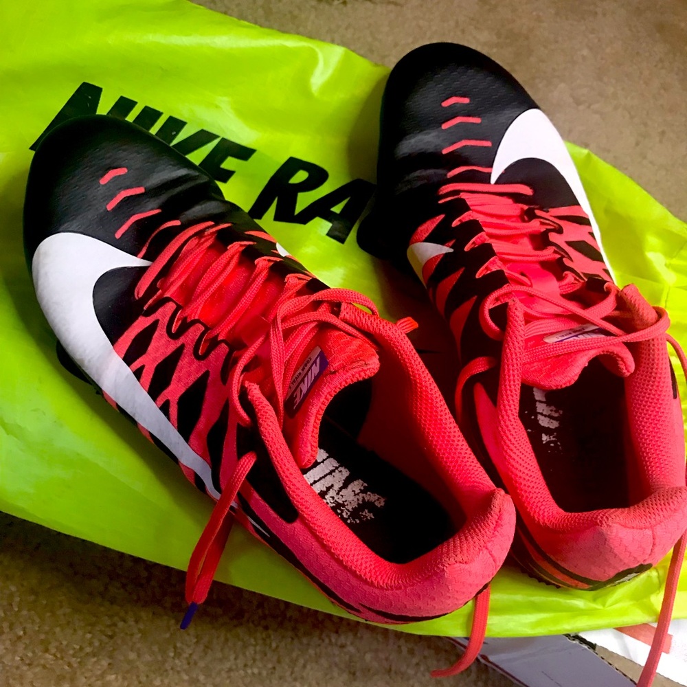 Nike Black and Neon Pink Training Sneakers